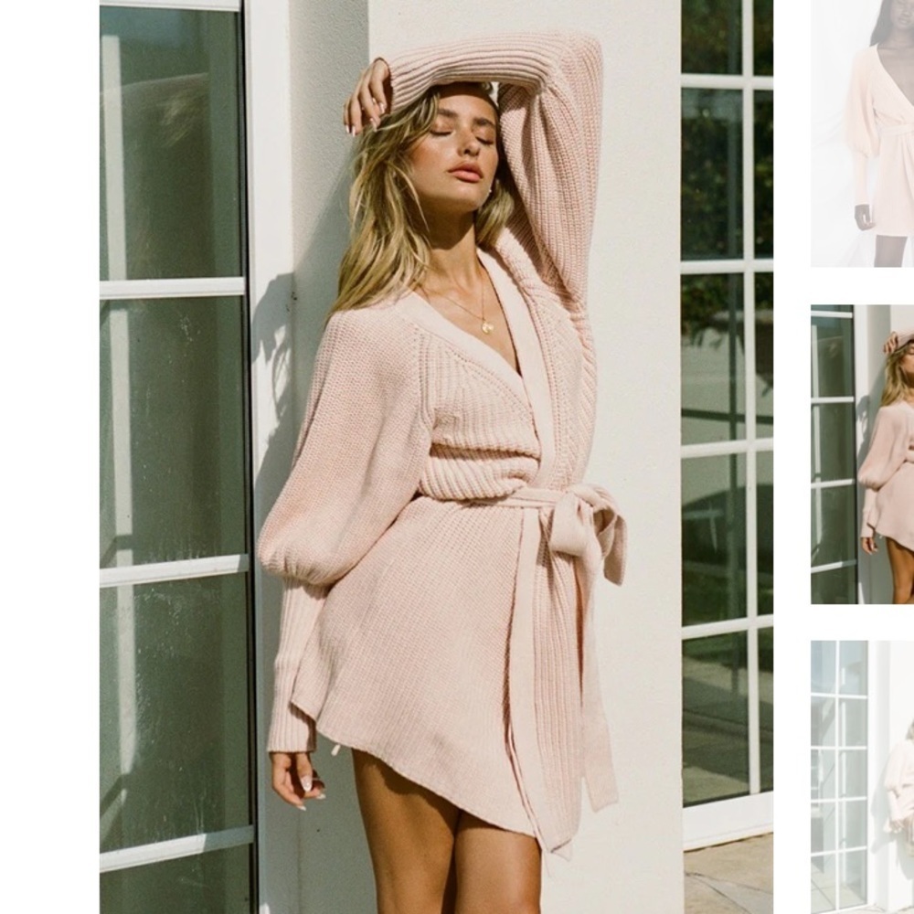 Sabo Elle Knit Dress - Pink Size S